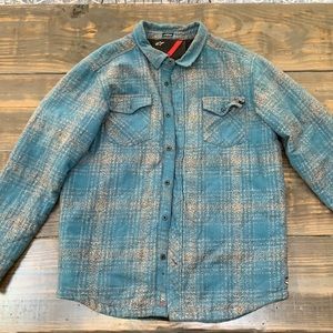 Men’s Alpine Stars, Shirt Jacket, Blue and Grey, XL